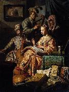 REMBRANDT Harmenszoon van Rijn The Music Party oil painting reproduction